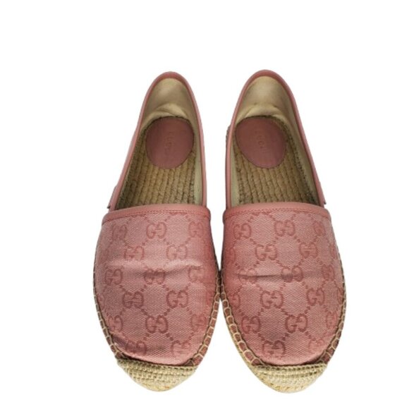 Gucci GG Supreme Monogram Canvas Slip On Espadrille Flats - Picture 2 of 11